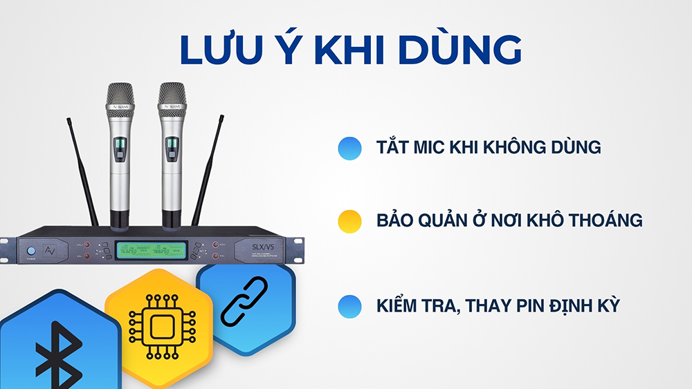 Những lưu ý khi sử dụng, bảo quản micro không dây dưới 2 triệu
