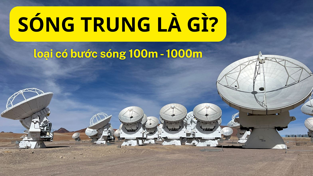 Sóng trung MF là loại có bước sóng từ 100 - 1000m