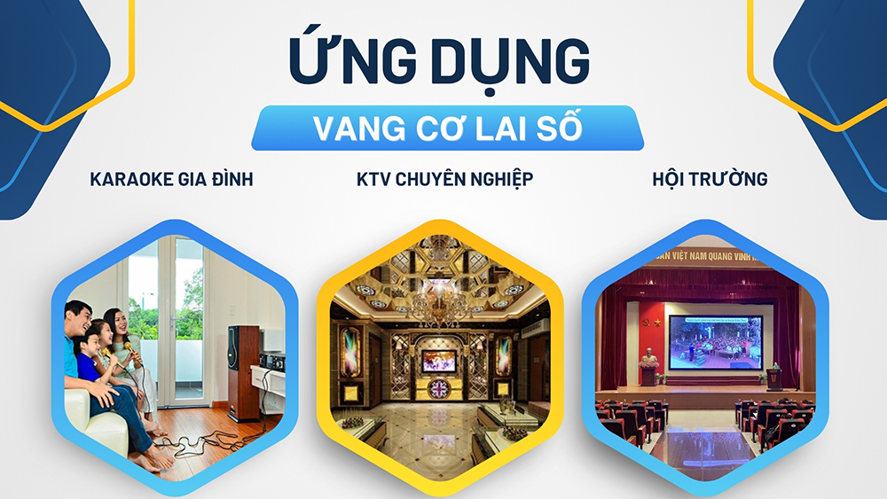 Vang cơ lai số dùng cho gia đình, hội trường, sân khấu, KTV, cafe,...