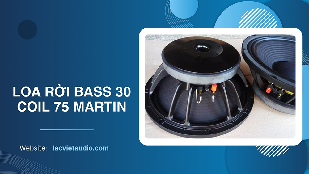 Loa rời bass 30 coil 75 Martin công suất lớn