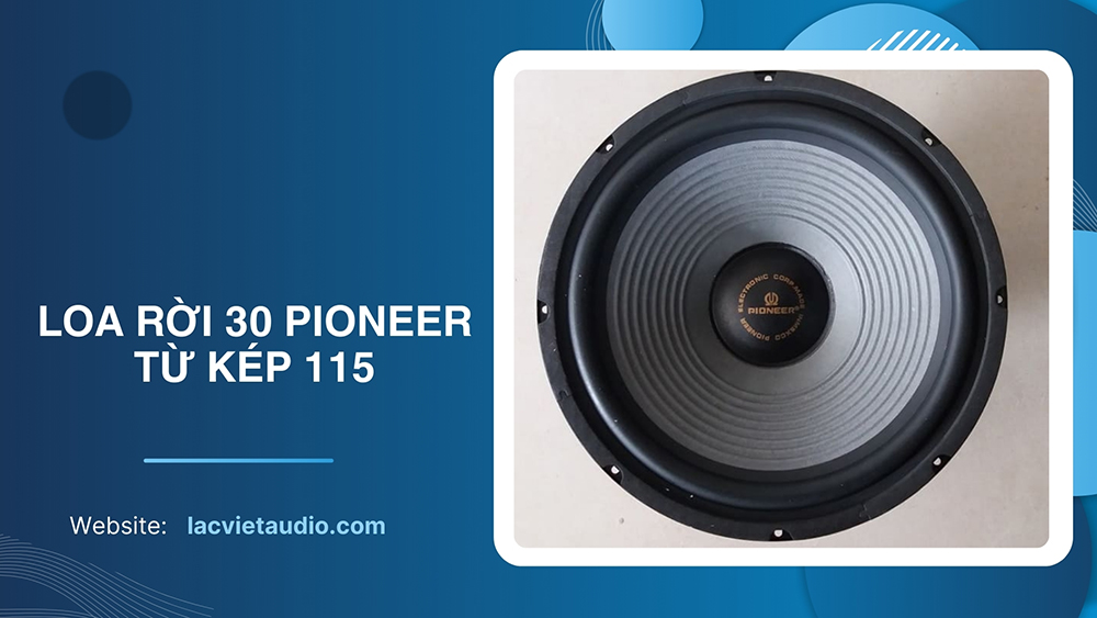 Loa rời bass 30 bãi PIONEER Từ Kép 115 được ứng dụng rộng rãi, thích hợp nhiều dòng loa khác nhau