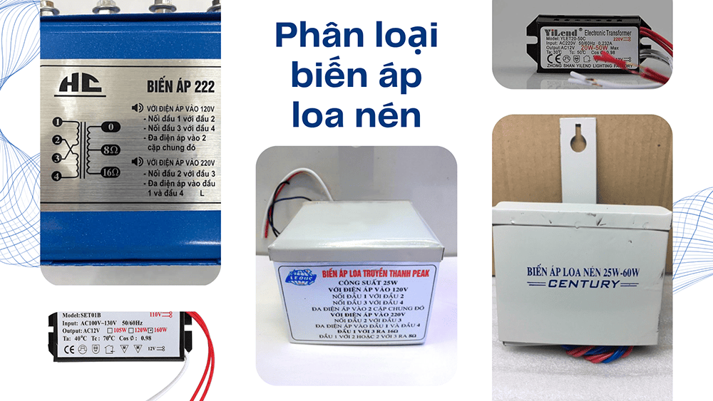 Biến áp loa nén 25W là là loại thông dụng nhất