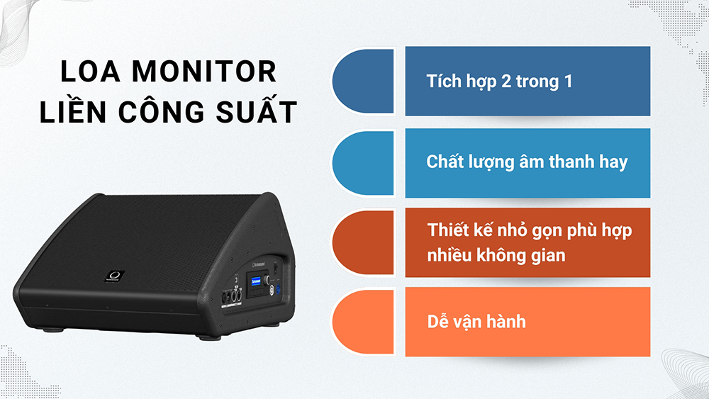 Loa monitor liền công suất có chất lượng hay, tiết kiệm chi phí, dễ sử dụng Loa monitor liền công suất có chất lượng hay, tiết kiệm chi phí, dễ sử dụng