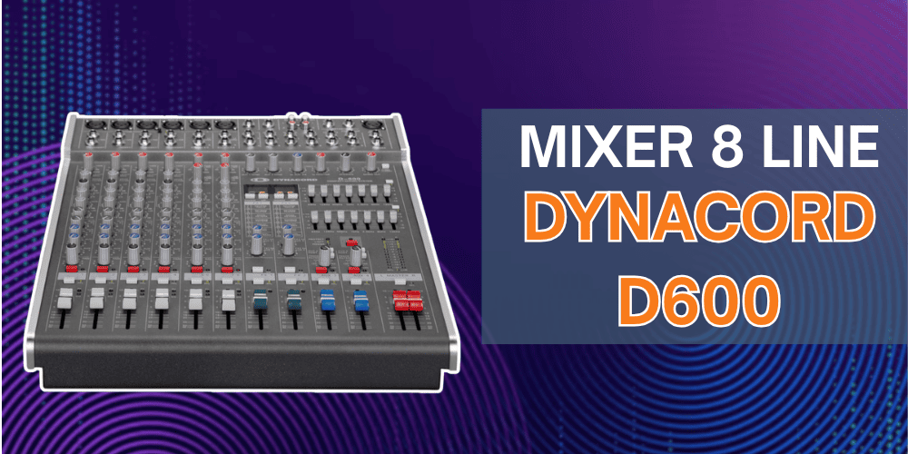Mixer 8 line Dynacord D600 Có tới 2 bộ EQ chuyên nghiệp, lọc bỏ tạp âm, tiếng ồn một cách tự động