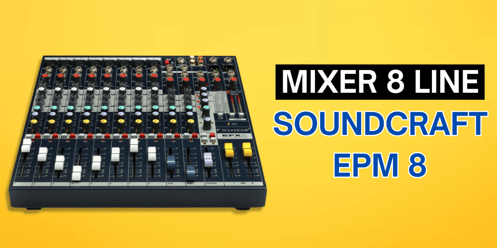 Mixer 8 line Soundcraft Signature EPM 8 tích hợp preamp ở công mic cho phép kiểm soát tốt tín hiệu ở mọi khoảng cách