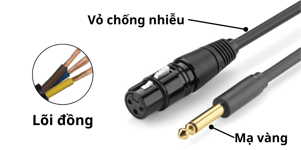 Sử dụng jack chất lượng cao, lõi đồng, vỏ chống nhiễu để kết nối lọc xì với mixer Sử dụng jack chất lượng cao, lõi đồng, vỏ chống nhiễu để kết nối lọc xì với mixer