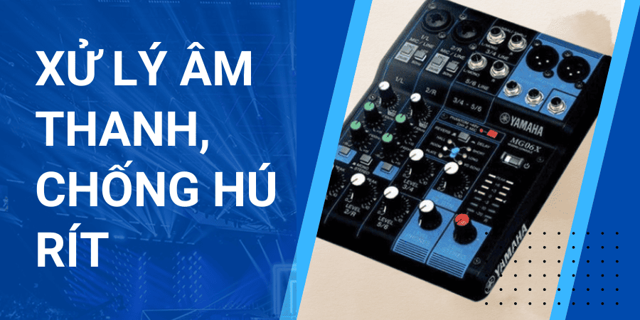 Bộ mixer hát karaoke tích hợp nhiều tính năng ấn tượng như xử lý âm thanh, can thiệp dải tần