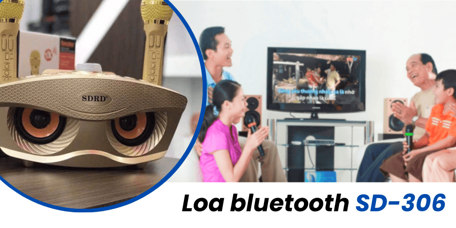 Loa bluetooth kèm micro SD-306 thiết kế độc đáo, độ bền cao, dung lượng pin lớn