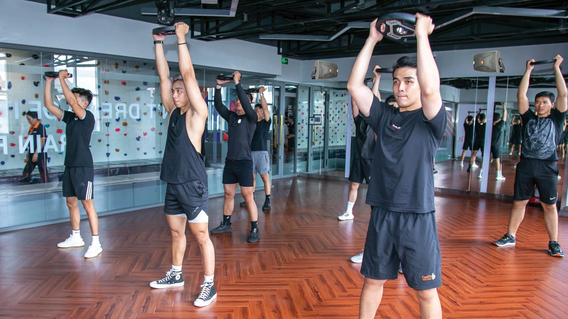 Hệ thống âm thanh phòng GYM sẽ được lắp đặt một cách chuyên nghiệp