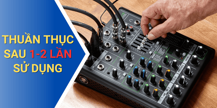 Mixer karaoke gia đình dễ sử dụng do có giao diện đơn giản, dễ thuần thục trong vài thao tác