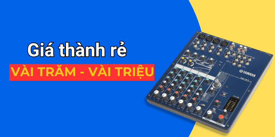 Mức giá mixer karaoke gia đình cũng rất phải chăng, từ vài trăm nghìn cho tới vài triệu đồng