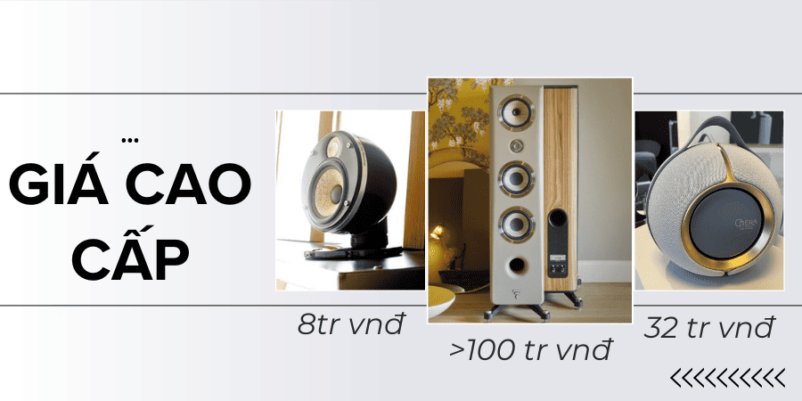 Các dòng loa Pháp có giá thành khá cao, dao động từ 7 triệu VNĐ cho đến hàng trăm triệu