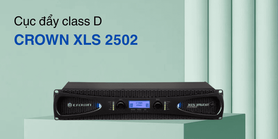 Crown XLS 2502 được trang bị công nghệ DriveCore độc quyền, cho ra công suất RMS 450W (8Ohms) với hiệu suât > 90%