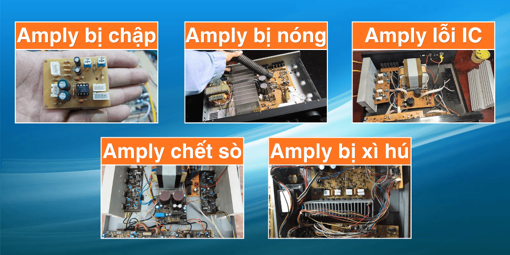 Những lỗi ở amply bắt buộc phải mang tới cửa hàng sửa chữa amply