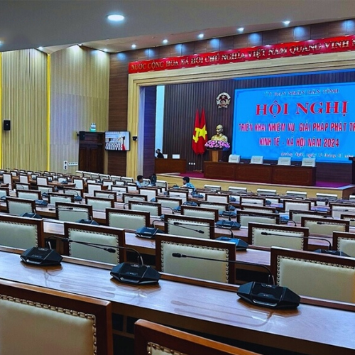 Phòng họp đa năng (họp + văn nghệ + sự kiện)
