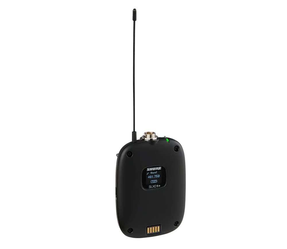 Bộ phát Shure SLXD1+=-G66 tiếp nhận tín hiệu mạnh mà vẫn giữ được độ ổn định
