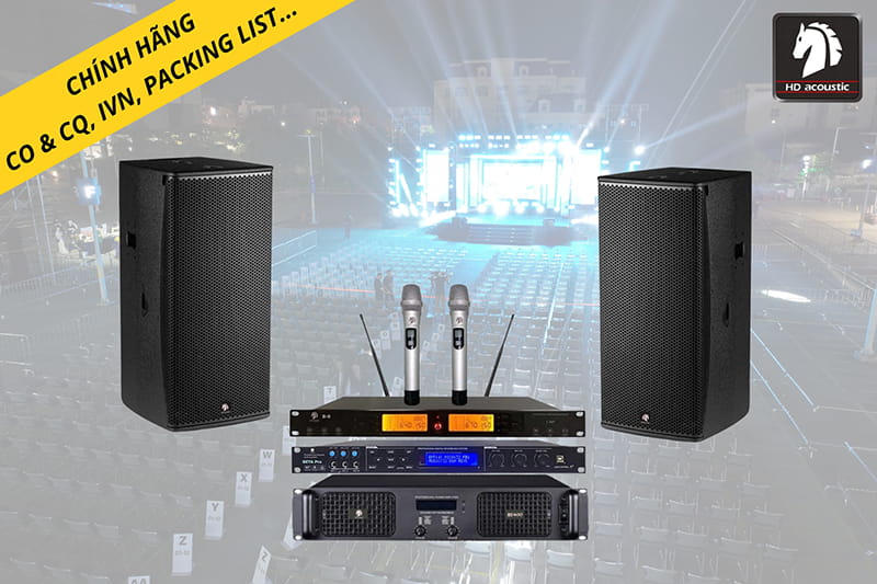 Cấu hình âm thanh hội trường HD 100m2