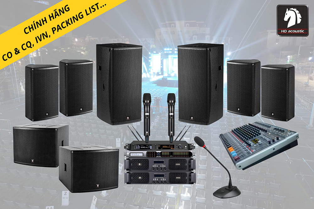Hệ thống âm thanh hội trường HD 200m2