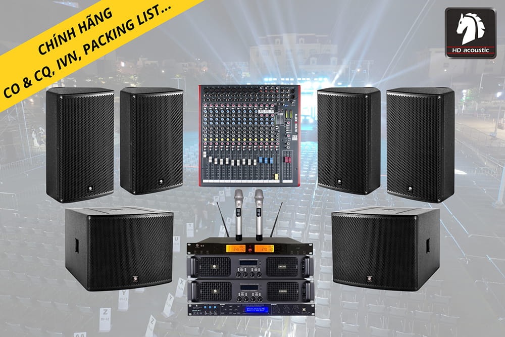 Hệ thống âm thanh hội trường HD 80-150m2
