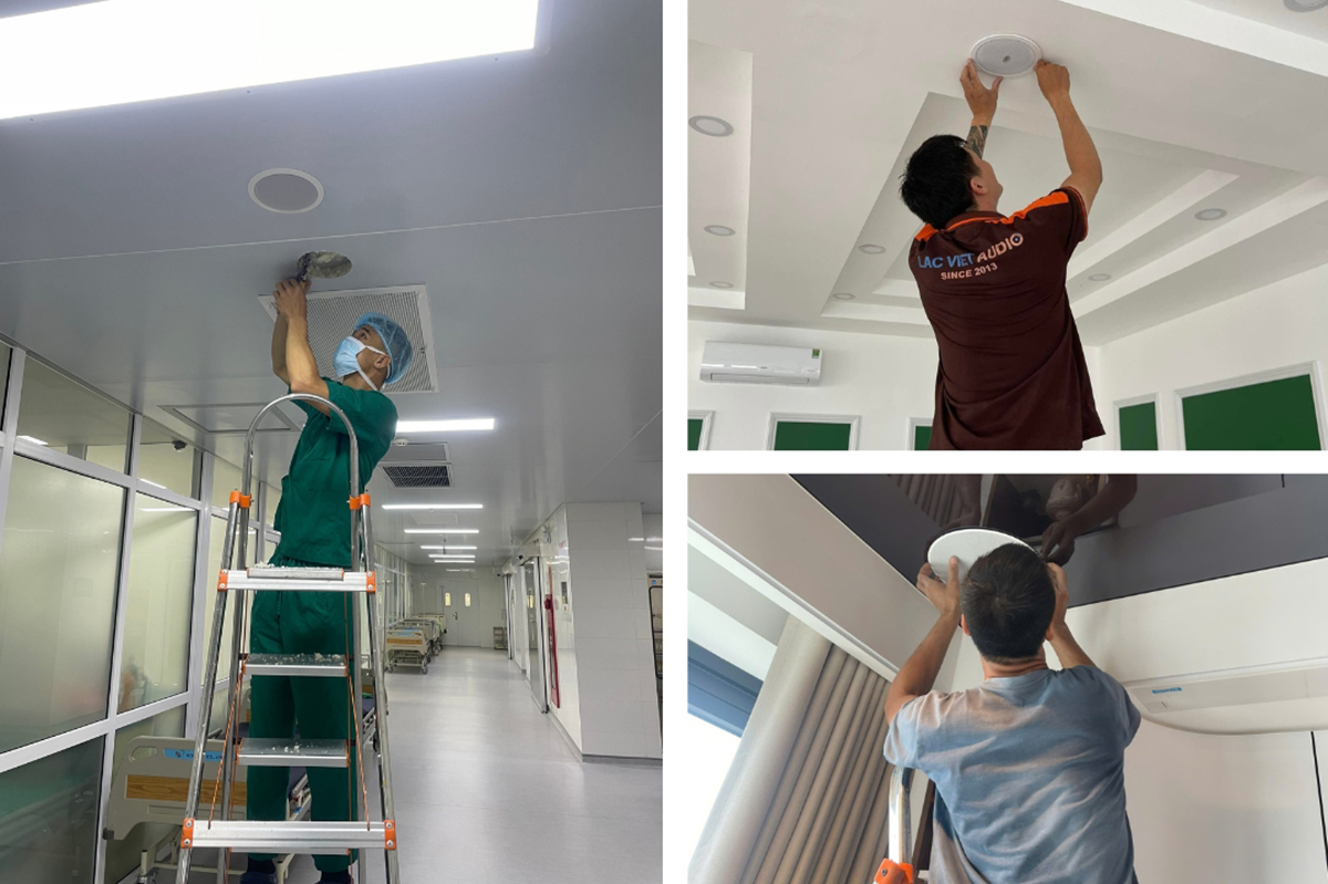 Lắp đặt dễ dàng, sử dụng đơn giản với loa ốp trần