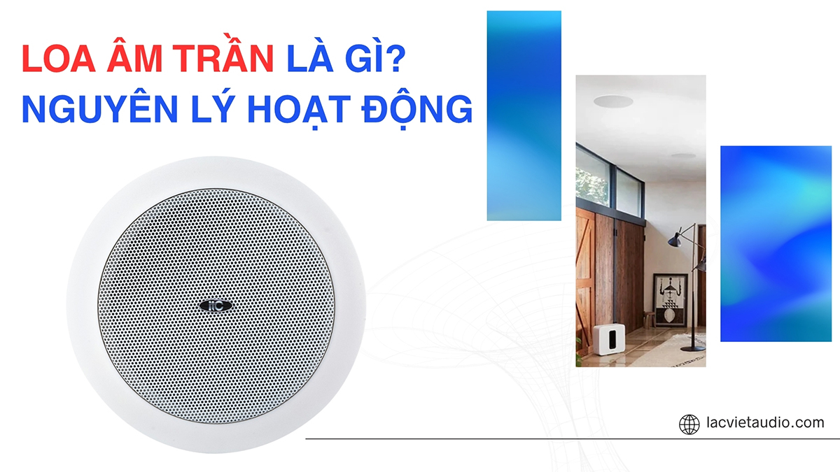 Loa âm trần là loại loa được lắp chìm lên trần nhà, chỉ lộ phần mặt loa phía dưới