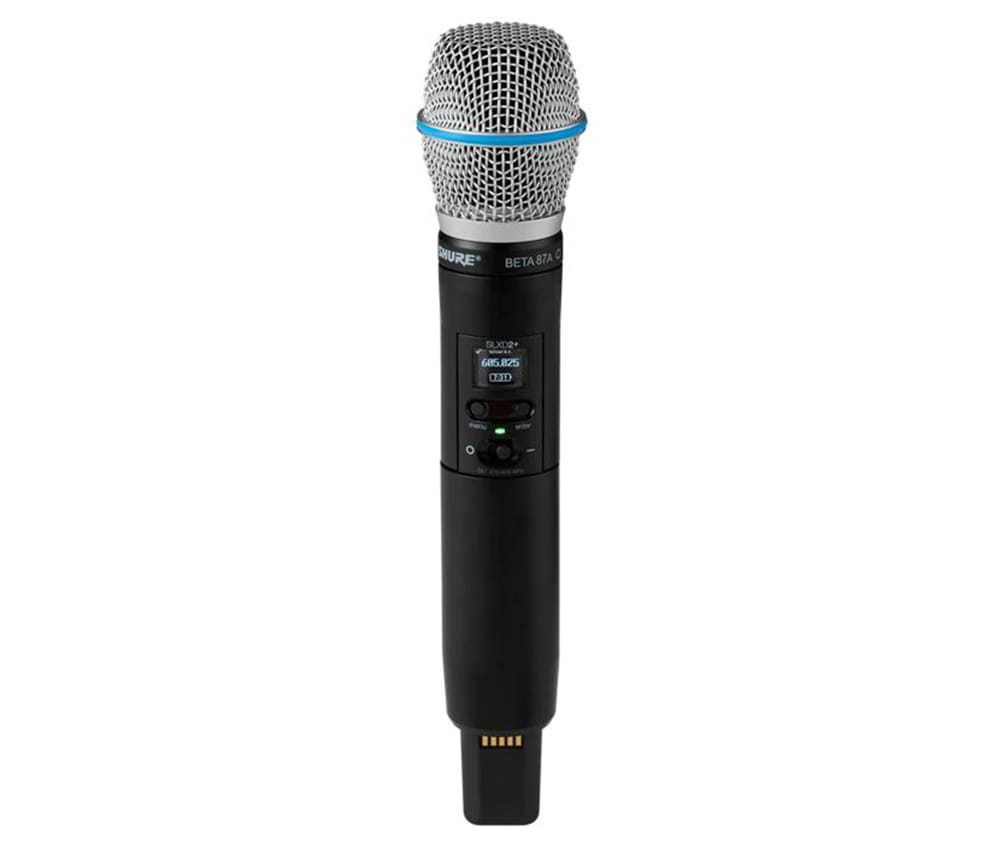 Micro không dây Shure SLXD2+/B87A=-G66 ứng dụng công nghệ truyền dẫn digital hiện đại Micro không dây Shure SLXD2+/B87A=-G66 ứng dụng công nghệ truyền dẫn digital hiện đại