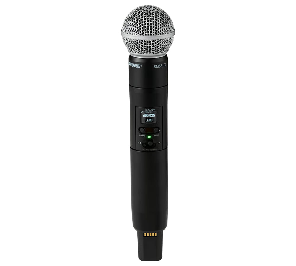 Micro Shure SLXD24D+A/58-G66 đảm bảo tín hiệu được thu ổn định trong phạm vi lớn