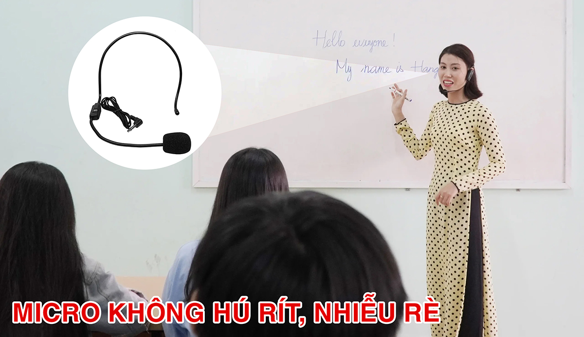 Micro thu tiếng tốt, không hú rít